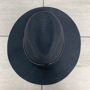 Gray 100% Micheal stars wide brim fedora